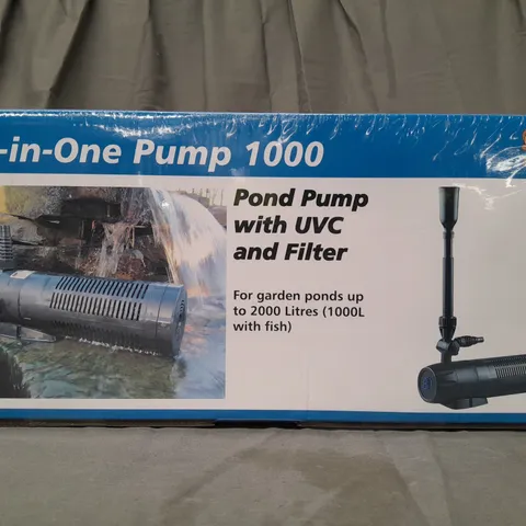 BOXED POND HERO ALL-IN-ONE PUMP 1000 POND PUMP WITH UVC AND FILTER