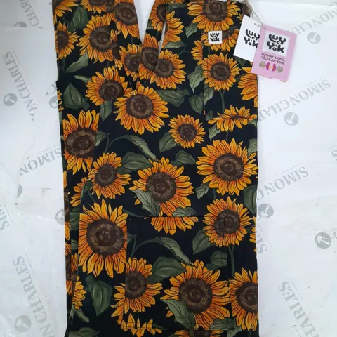 LUCY & YAK ORIGINAL DUNGAREES IN SUNFLOWER - 16R