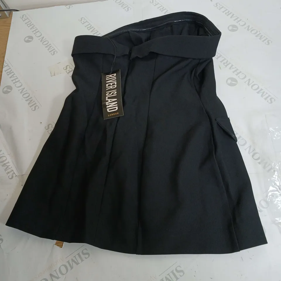 RIVER ISLAND BLACK SKIRT SIZE UK 6