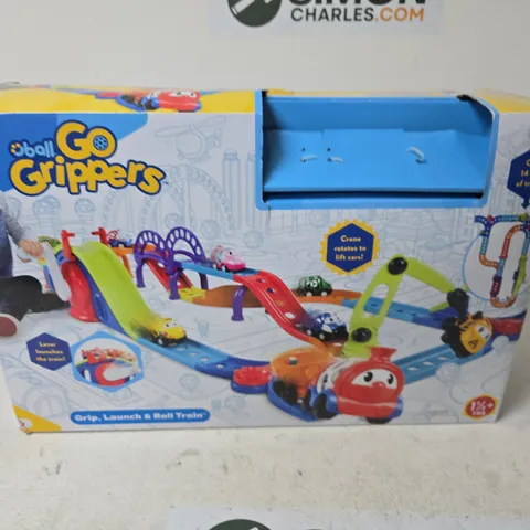 GO GRIPPERS GRIP, LAUNCH & ROLL TRAIN SET – BOXED