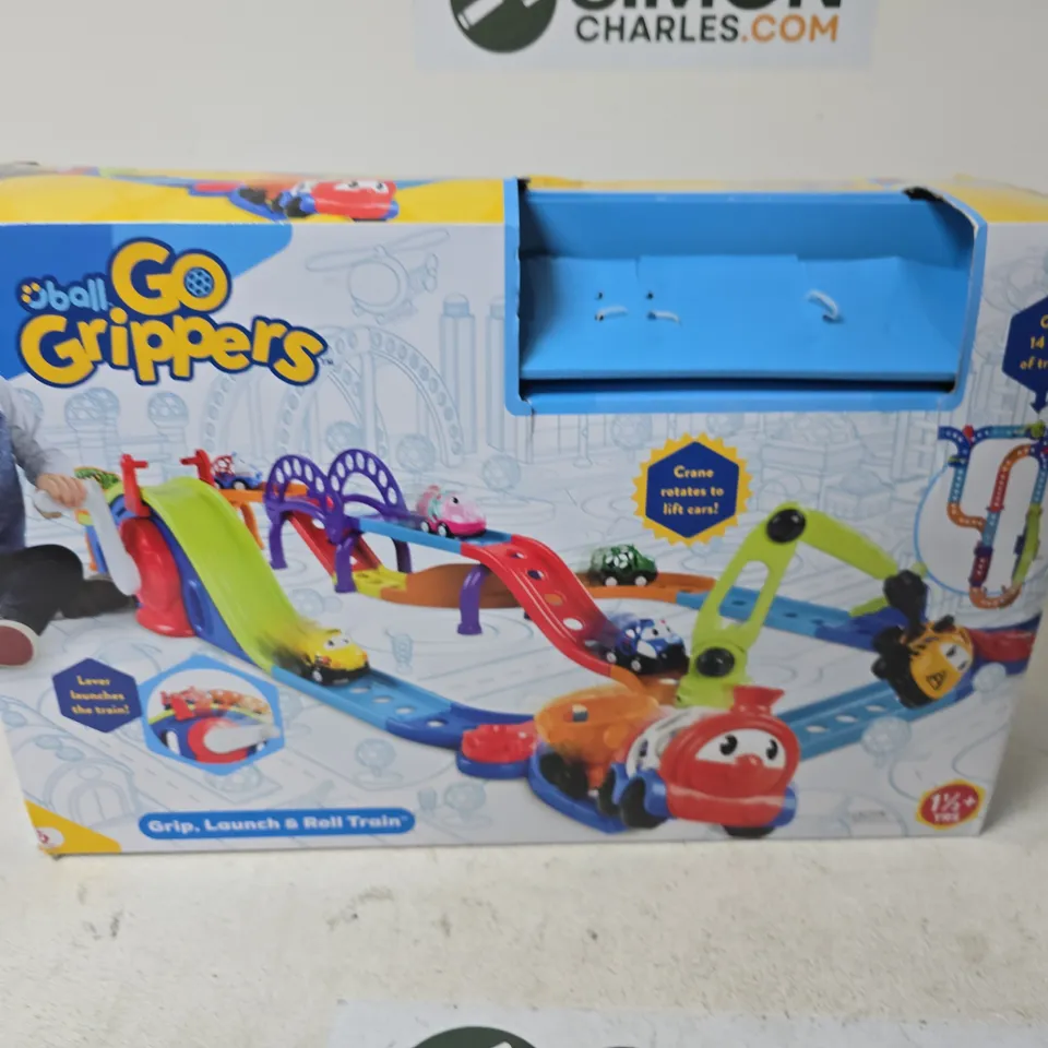 GO GRIPPERS GRIP, LAUNCH & ROLL TRAIN SET – BOXED