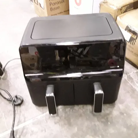 UNBOXED KEPLIN 9 LITRE AIR FRYER WITH DUAL COOKING ZONES BLACK COLOUR