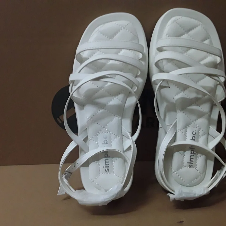 BOXED BRAND NEW SIMPLY BE PHOEBE WIDE SHOES SIZE 7 WHITE COLOUR APPROXIMATELY 6 PAIRS
