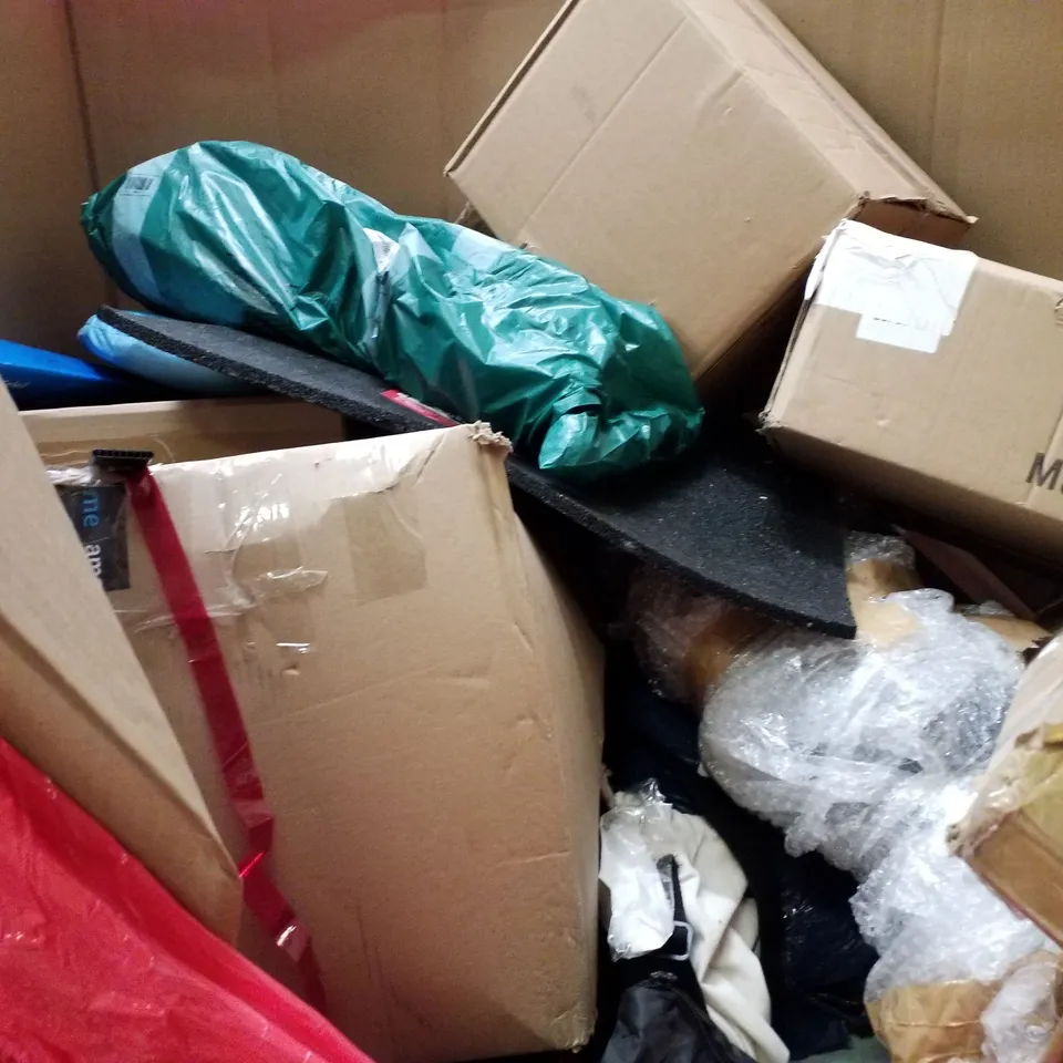 PALLET OF ASSORTED PRODUCTS INCLUDING TOILET SEATS, HAND SAW, AIR COOLER, SPOT & STAIN DEEP CLEANER, KIDS POOL