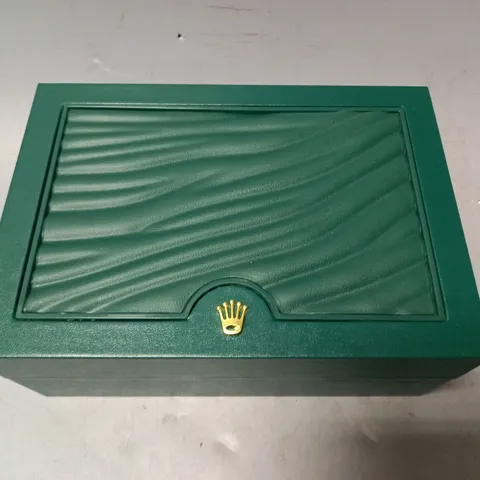 ROLEX GENEVE SUISSE WATCH BOX IN GREEN