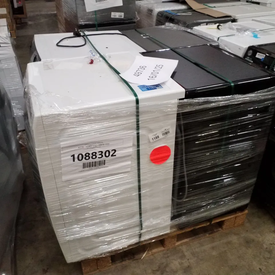 PALLET OF APPROXIMATELY 4 UNPROCESSED RAW RETURN WHITE GOODS TO INCLUDE;