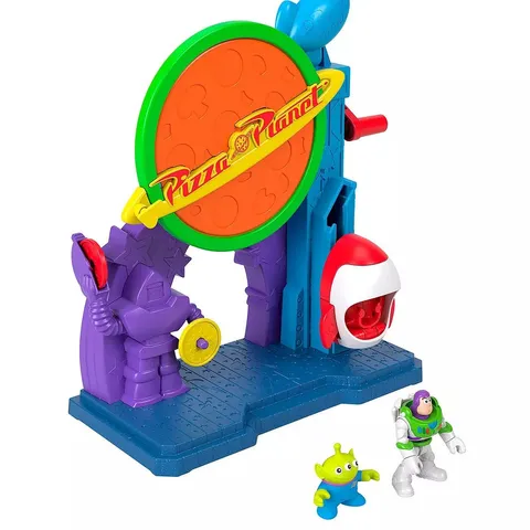 BOXED DISNEY AND PIXAR TOY STORY PIZZA PLANET PLAYSET WITH ACTION FIGURE & TOY ROCKET 5056293926959