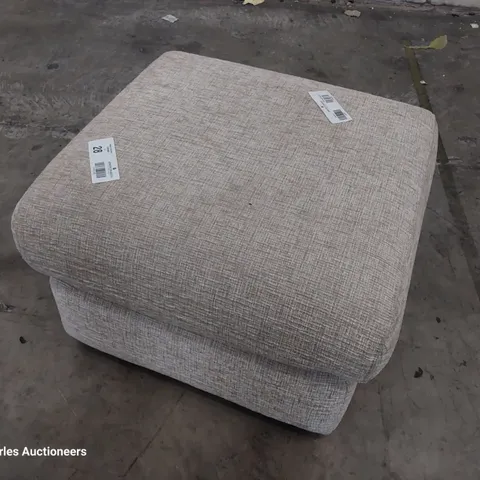 QUALITY BRITISH DESIGNER G PLAN HOLMES FOOTSTOOL FARROW HAZE FABRIC