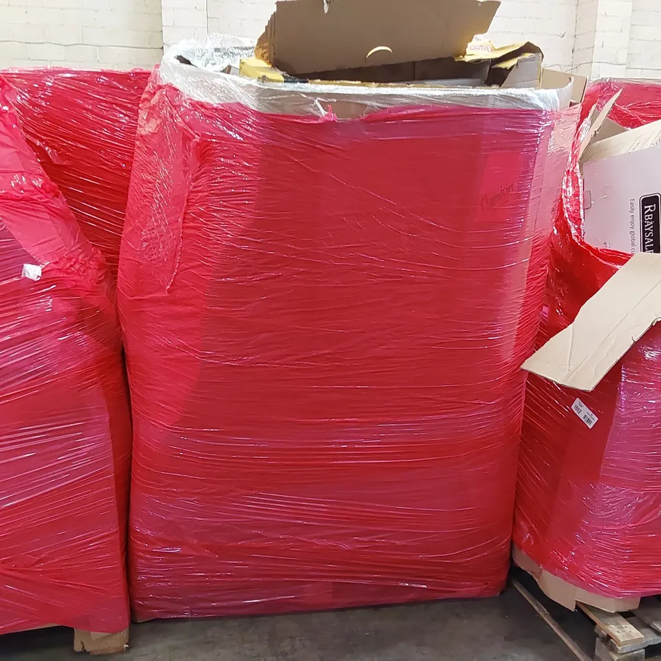 PALLET OF ASSORTED CONSUMER PRODUCTS TO INCLUDE: OFFICE CHAIR, AIR COOLER, PRESSURE WASHER ECT