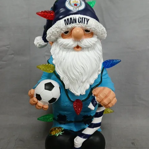 MANCHESTER CITY FESTIVE LIGHT-UP GNOME