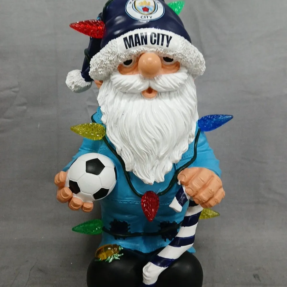 MANCHESTER CITY FESTIVE LIGHT-UP GNOME