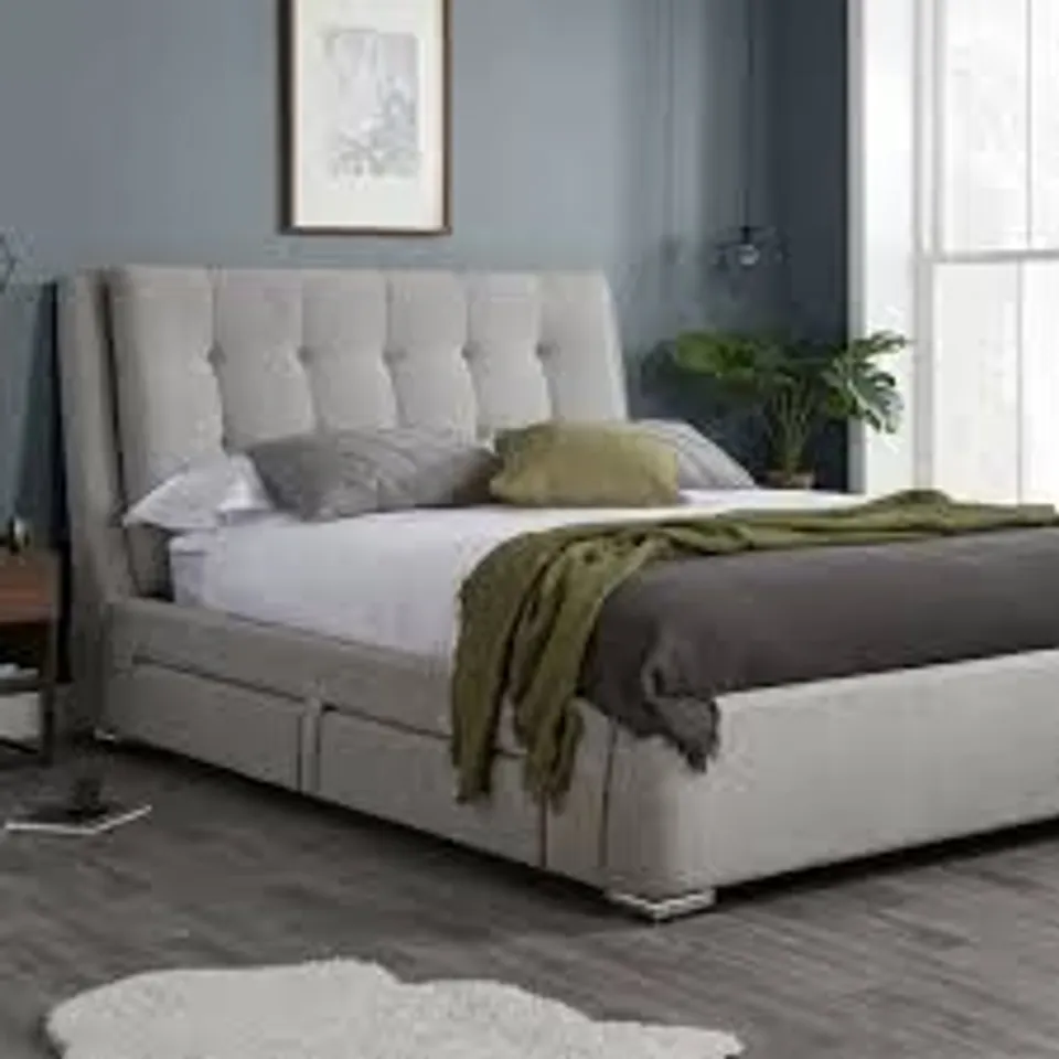 BOXED DUNELM MADISON BED FRAME 150CM MAYFAIR 4 DRAWER (4 BOXES)