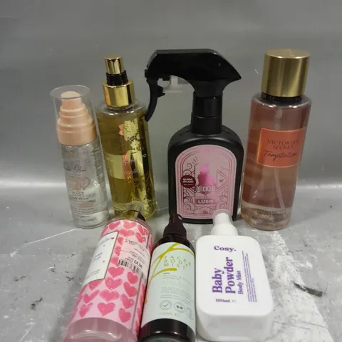 APPROXIMATELY 25 ASSORTED BODY SPRAY/MISTS FRAGRANCES TO INCLUDE COSY, VICTORIA'S SECRET, WICKED ETC 