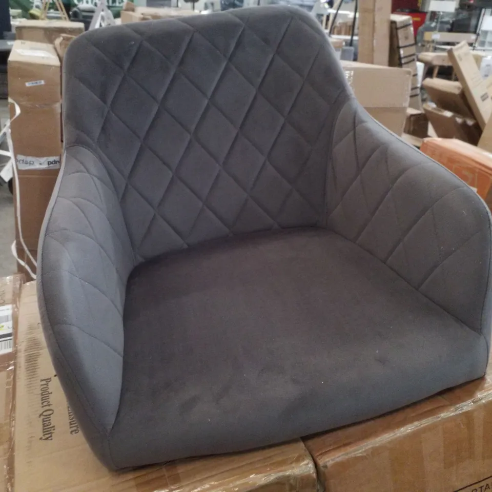 BOXED CLIPOP CLARA FABRIC GREY DINING CHAIR (1 BOX)