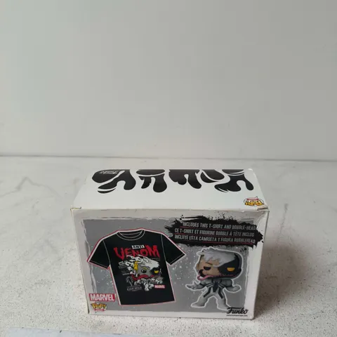 FUNKO POP! MARVEL VENOM – BOBBLE-HEAD FIGURE WITH T-SHIRT (BOXED)