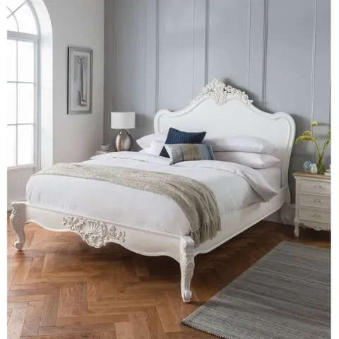 BRAND NEW BOXED HOMES DIRECT 365 ANTIQUE FRENCH STYLE BED KING (4 BOXES)