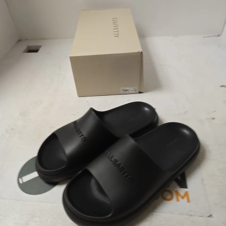 ALLSAINTS DUNE SLIDER BLACK – UK 9 (US 10 / EU 43)