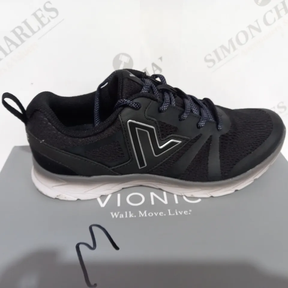 VIONIC SHANTELLE  - BLACK TRAINER - SIZE 6 - UNBOXED 