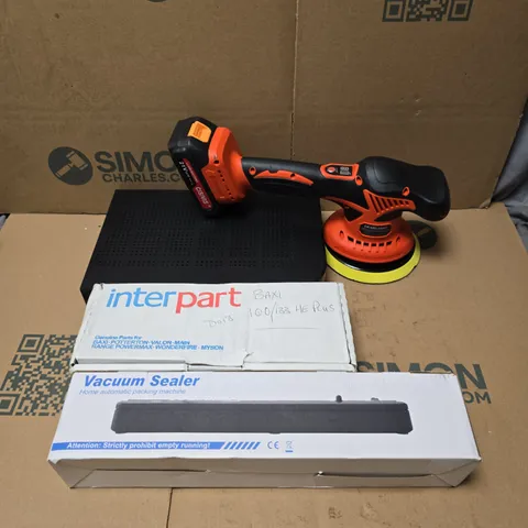 APPROXIMATELY 10 ASSORTED ELECTRICAL ITEMS TO INCLUDE GEARLASSO POLISHING MACHINE, VACUUM SEALER, HUAWEI DN372T BOX, ETC - COLLECTION ONLY