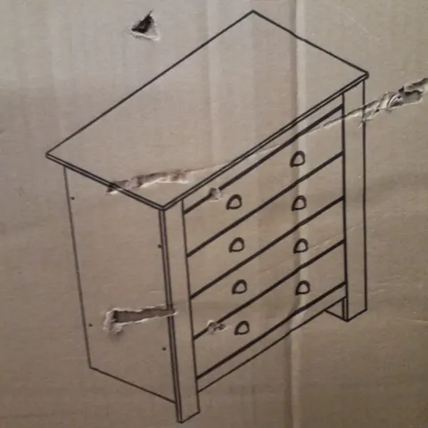 BOXED KENNETH 4 DRAWER CHEST