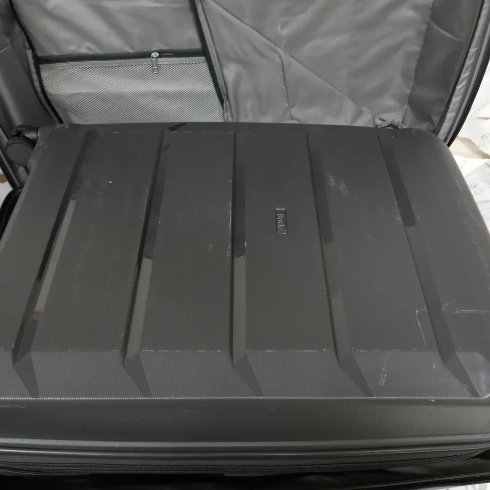 ROCK LUGGAGE TULUM 3PC SUITCASE SET - CHARCOAL