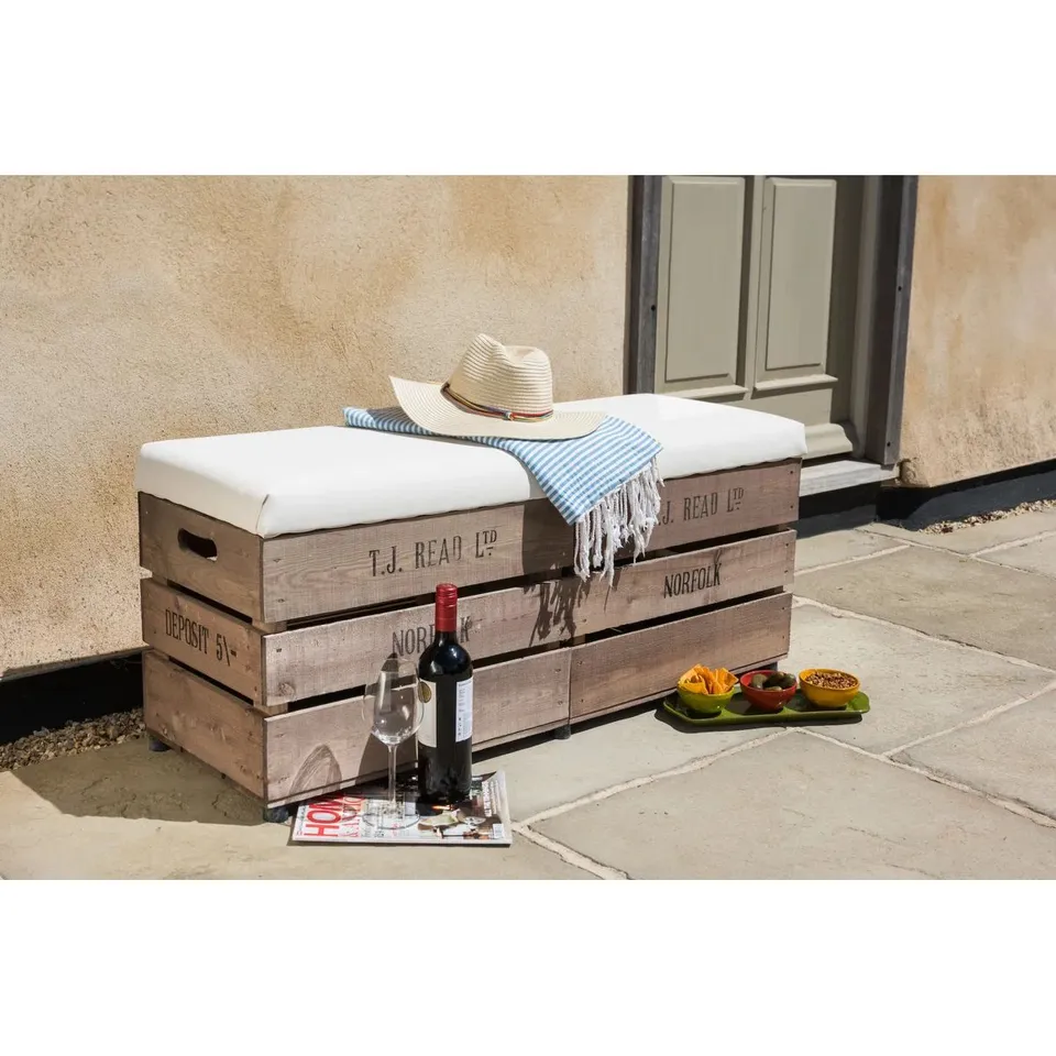 BOXED CHAMBERSVILLE STORAGE BENCH (1 BOX)