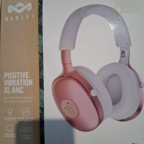 BOXED HOUSE OF MARLEY POSITIVE VIBRATION XL ANC BLUETOOTH HEADPHONES EM-JH151-CP