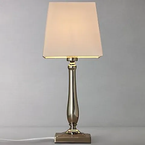 JOHN LEWIS DELILAH TOUCH CONTROL LAMP - METAL BASE, FABRIC SHADE