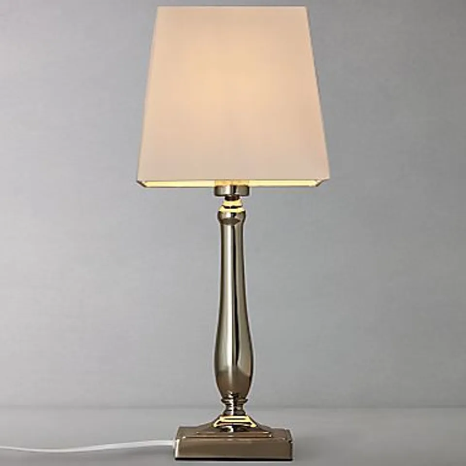 JOHN LEWIS DELILAH TOUCH CONTROL LAMP - METAL BASE, FABRIC SHADE