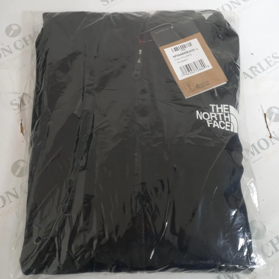 BLACK THE NORTH FACE HOODIED JACKET SIZE L 