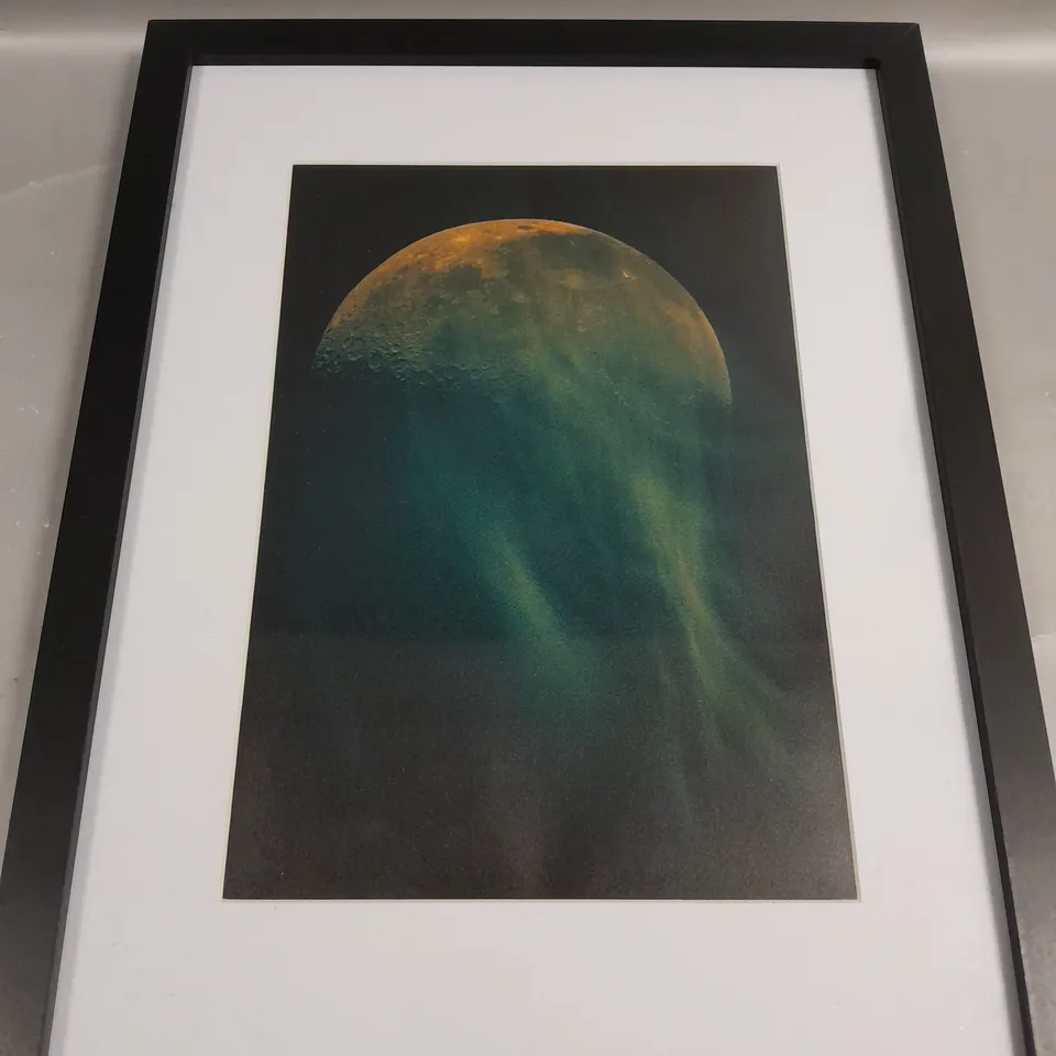 FRAMED ABSTRACT MOON PRINT 