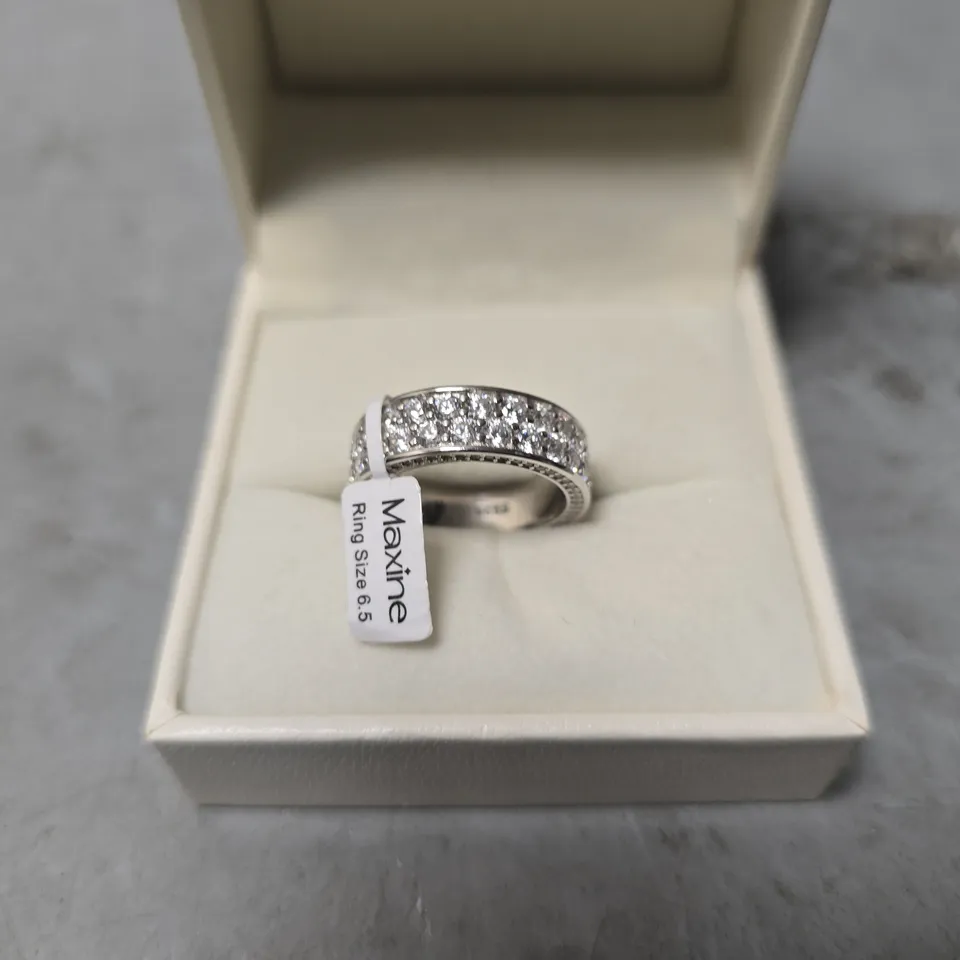 BOXED MAXINE SILVER RING - SIZE 6.5