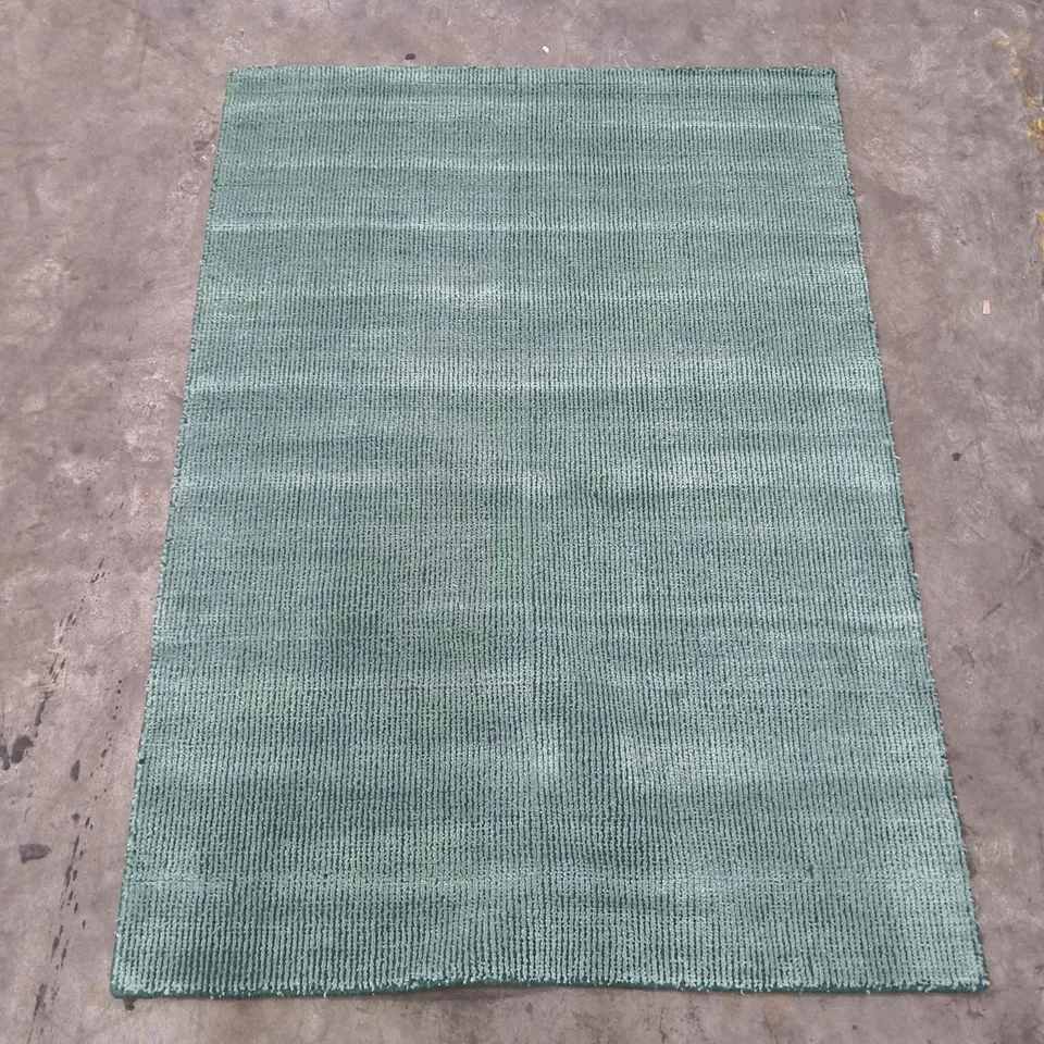 TEAL/GREEN WOVEN AREA RUG, RECTANGULAR (130X170CM)