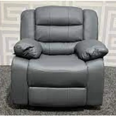 BOXED ROMA GREY RECLINING ARMCHAIR