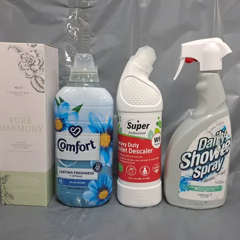 APPROXIMATELY 10 ASSORTED HOUSEHOLD ITEMS TO INCLUDE TOILET DESCALER, COMFORT, ETC - COLLECTION ONLY