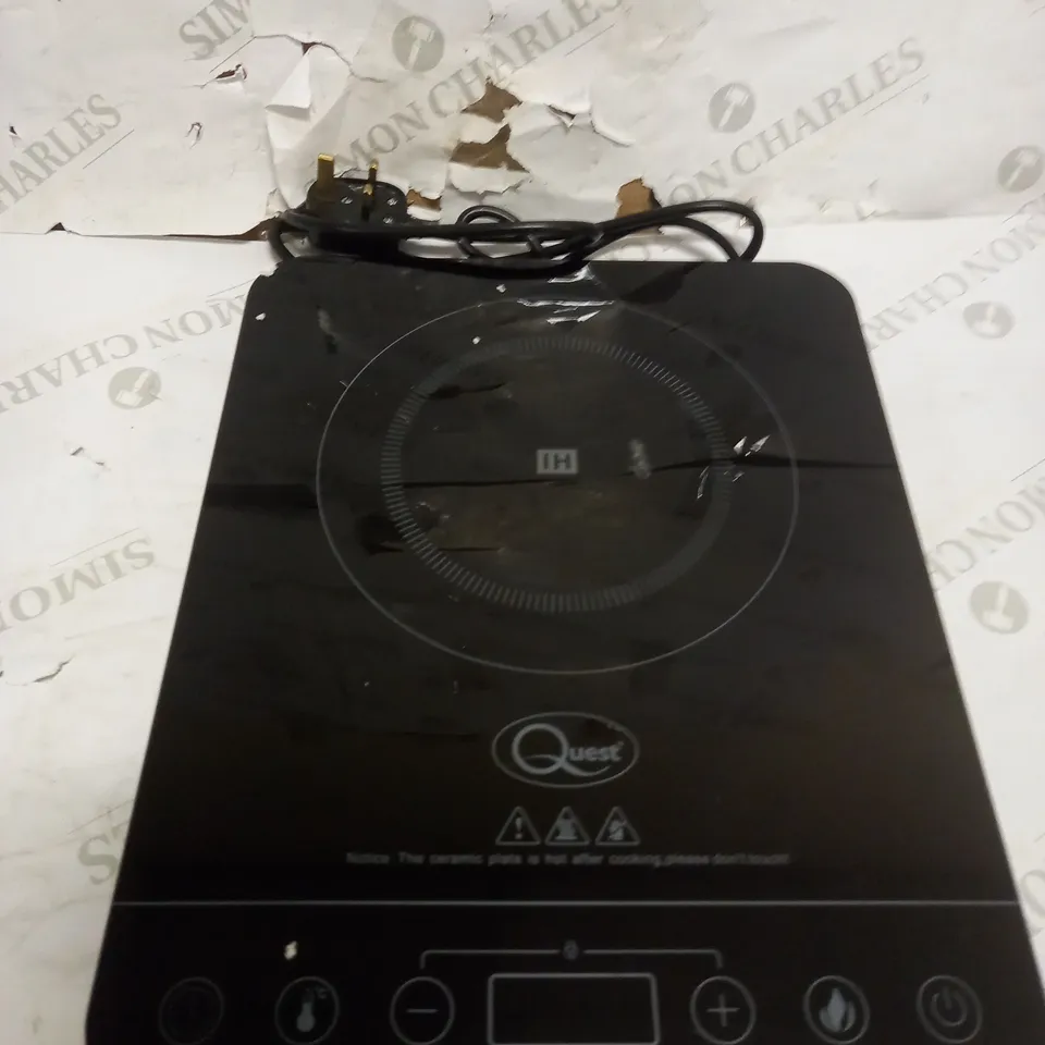 QUEST 35839 SINGLE DIGITAL INDUCTION CERAMIC PORTABLE HOB HOT PLATE