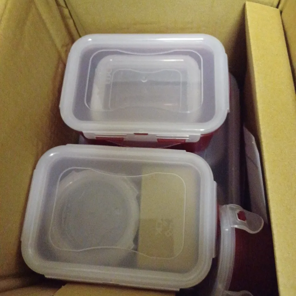 LOCK AND LOCK FOOD STORAGE BOX SET - BERRY 15pc