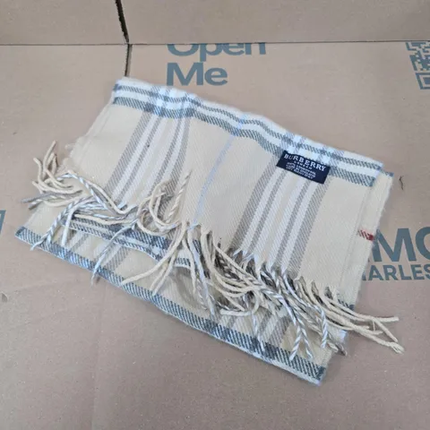 BURBERRY SCARF - BEIGE CHECK LAMBSWOOL