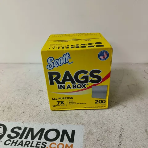 SCOTT RAGS IN A BOX ALL-PURPOSE TOWELS – 200 TOWELS