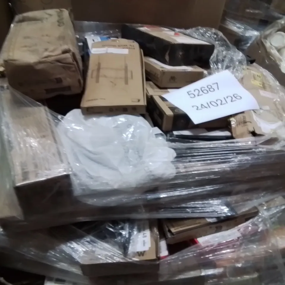 PALLET CONTAINING A VERY LARGE QUANTITY OF TV WALL BRACKETS