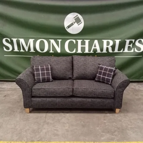 ALSOP 3 SEATER FABRIC SOFA - CHARCOAL