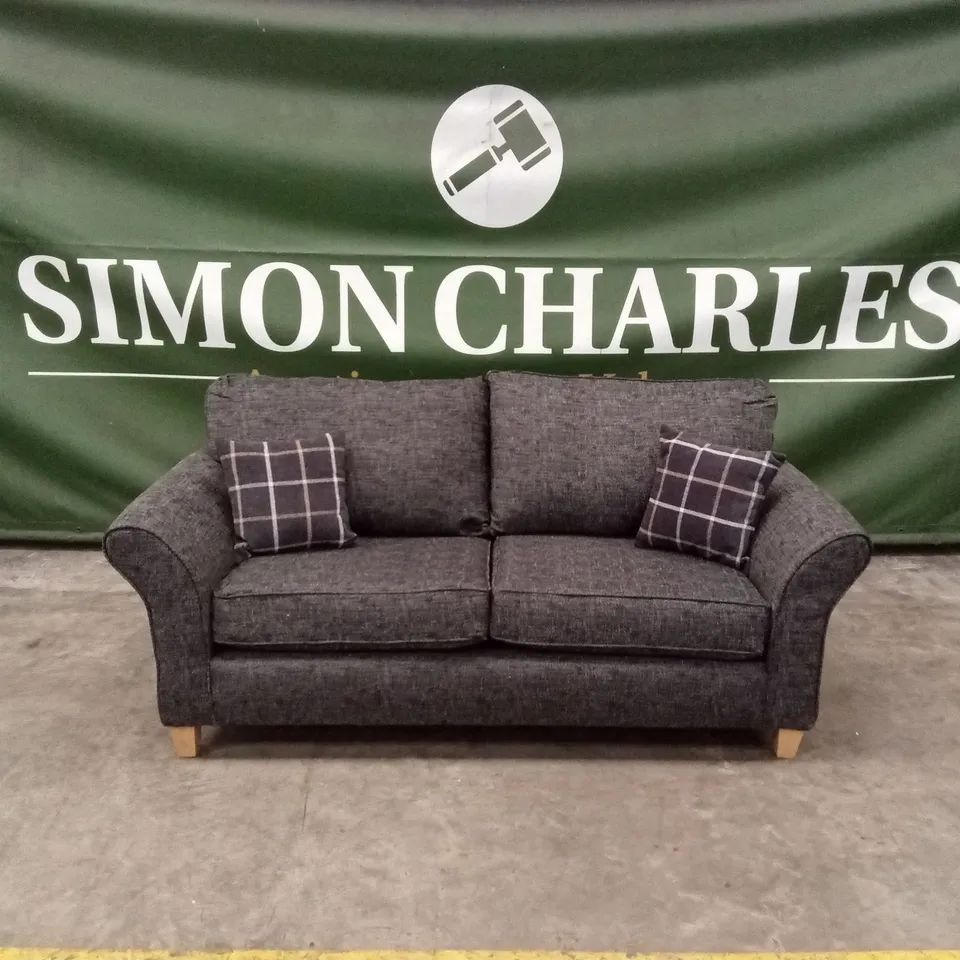 ALSOP 3 SEATER FABRIC SOFA - CHARCOAL RRP £749