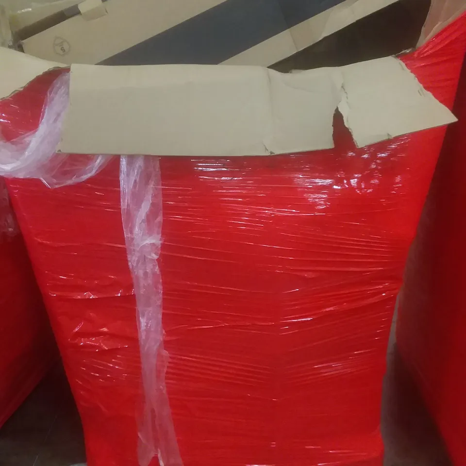 PALLET OF ASSORTED ITEMS INCLUDING GAMING MONITOR STAND, INFLATABLE SNOW SLED, WAIST TRAINERS, TOILET SEAT, WALL MIRROR