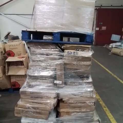 MIXED PALLET OF VARIOUS HOUSEHOLD ITEMS TO INCLUDE: SHELVING UNITS ECT.
