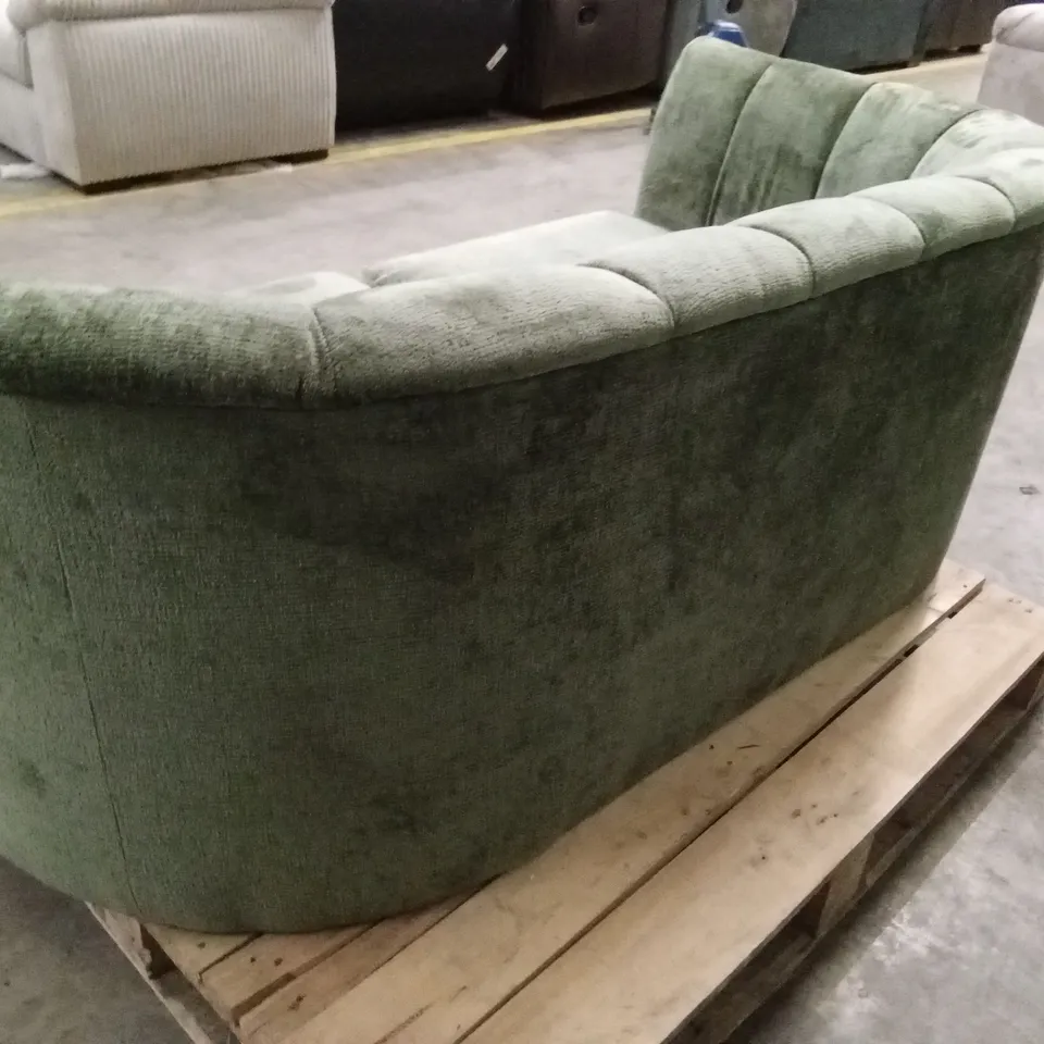 GUILD 2 SEATER FABRIC SOFA - OLIVE RRP £649