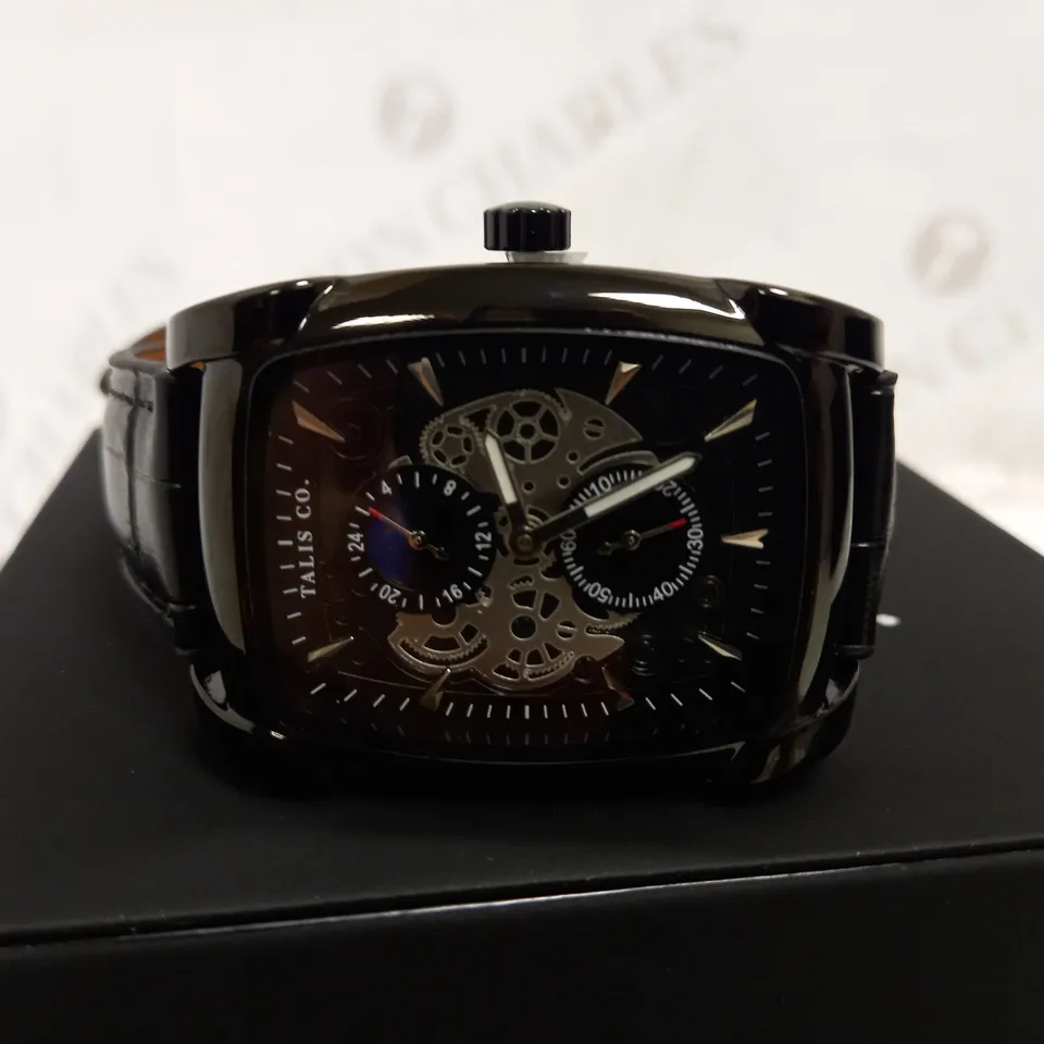 TALIS CO TWO TONE LEATHER STRAP WATCH RRP £550