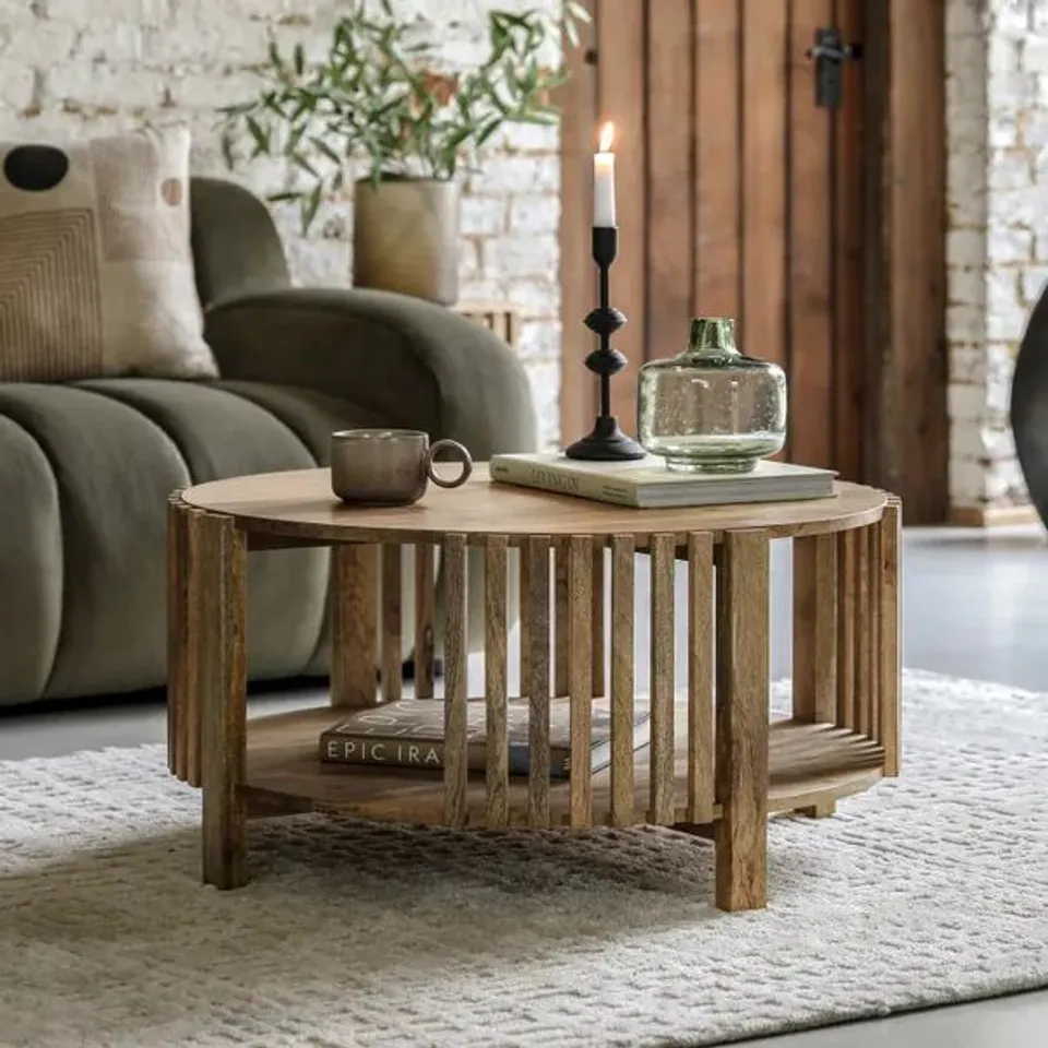 BOXED VIGO COFFEE TABLE - BROWN (1 BOX)
