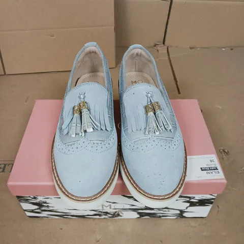 MODA IN PELLE EILANI SHOES SUEDE LIGHT BLUE SIZE 5