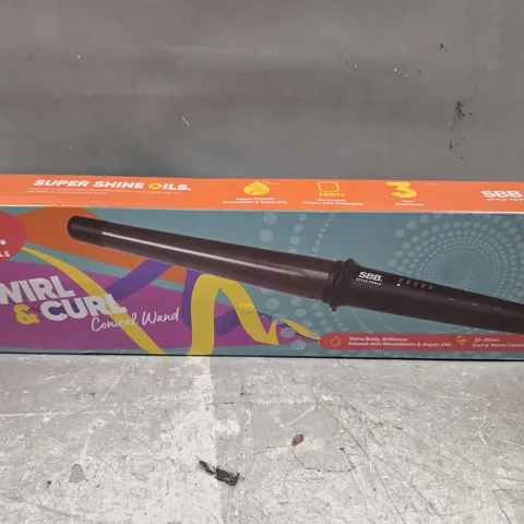 BOXED TWIRL AND CURL CONICAL WAND 