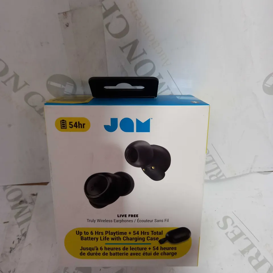 BRAND NEW BOXED JAM LIVE FREE TRULY WIRELESS EARPHONES IN BLACK	